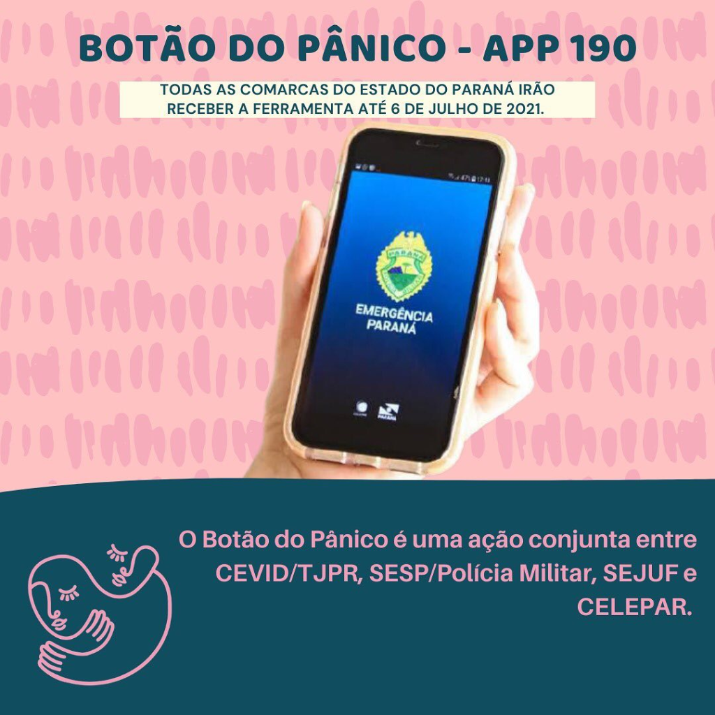 Botão do Pânico Virtual Paranaense é disponibilizado em todo o Estado do Paraná