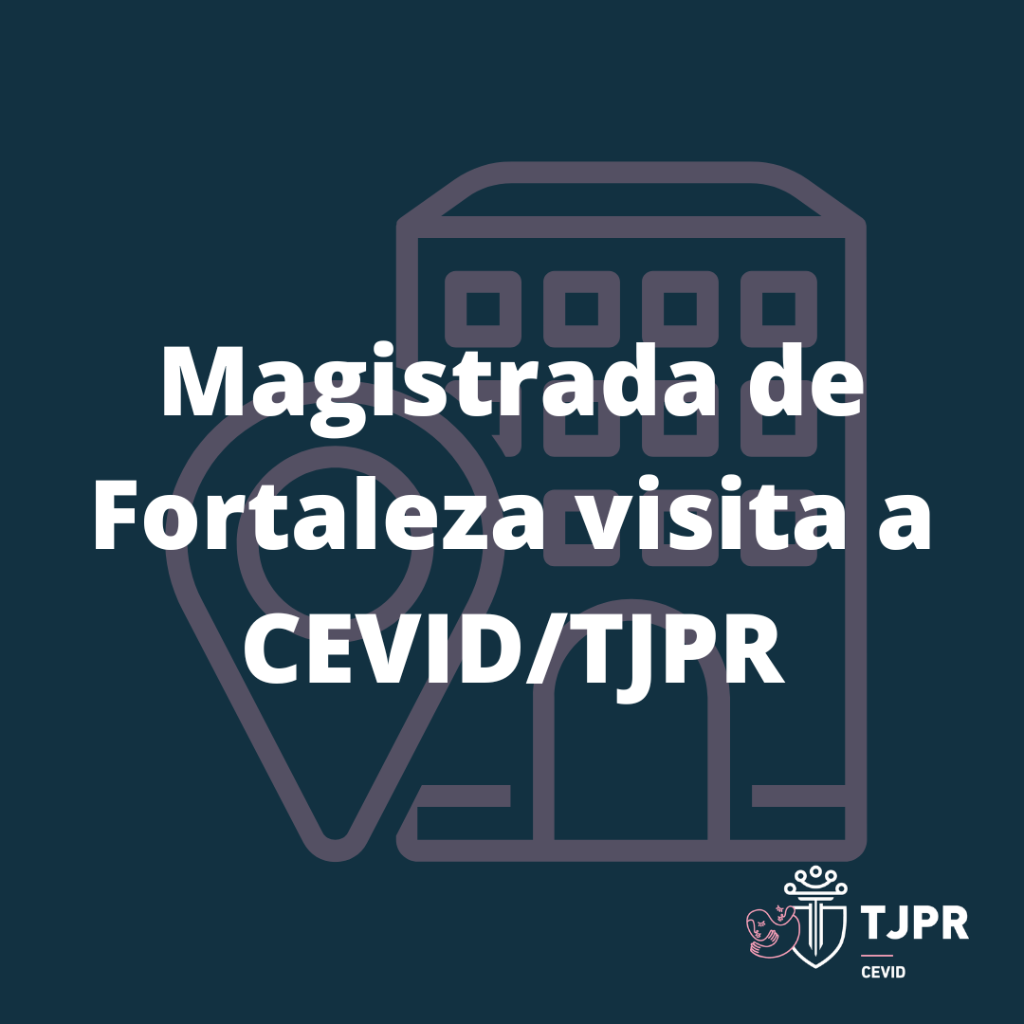 A Magistrada Tereza Germana Lopes de Azevedo visita CEVID/TJPR.