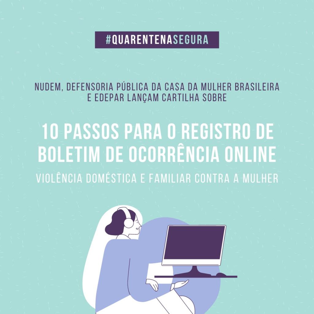 Modelo online do online no boletim de ocorrência de violência doméstica no Estado do Paraná.