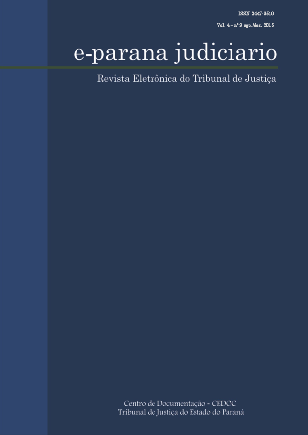 e-parana judiciario v. 4, n.9 ago./dez. 2015