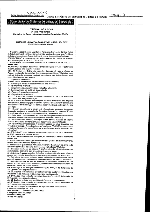 Altera a Instrução Normativa Conjunta nº 01, de 15 de fevereiro de 2017