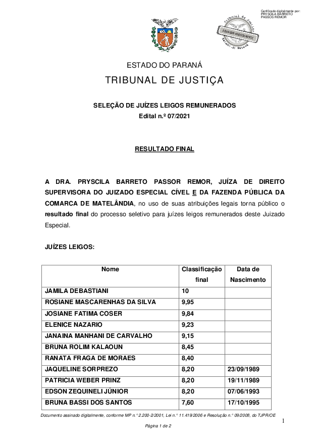 Disponibilizado em 16/12/2021