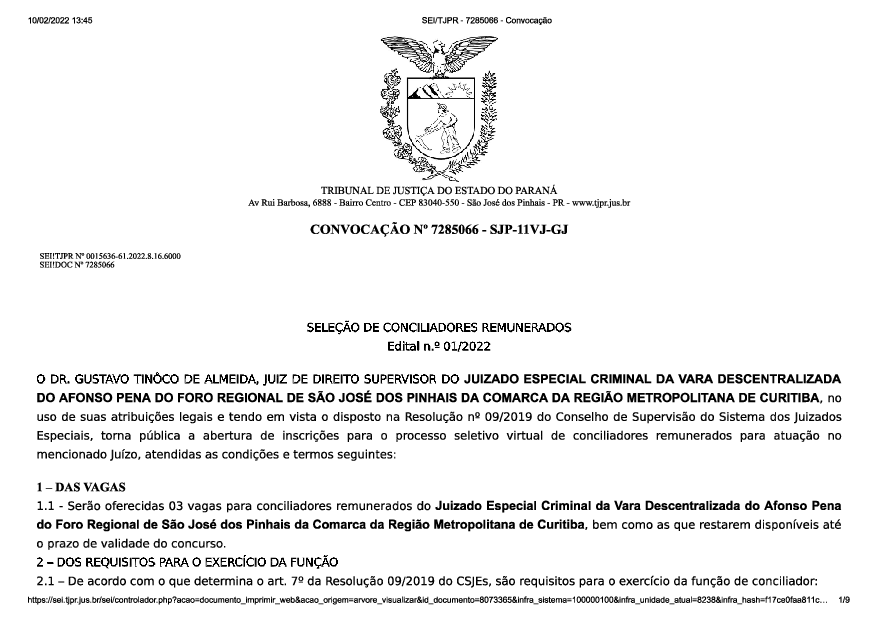 Disponibilizado em 10/02/2022