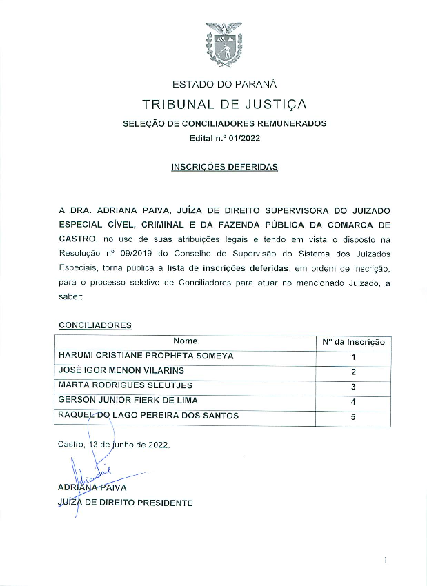 Disponibilizado em 13/06/2022
