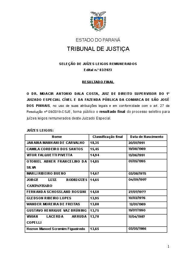 Disponibilizado em 19/01/2023