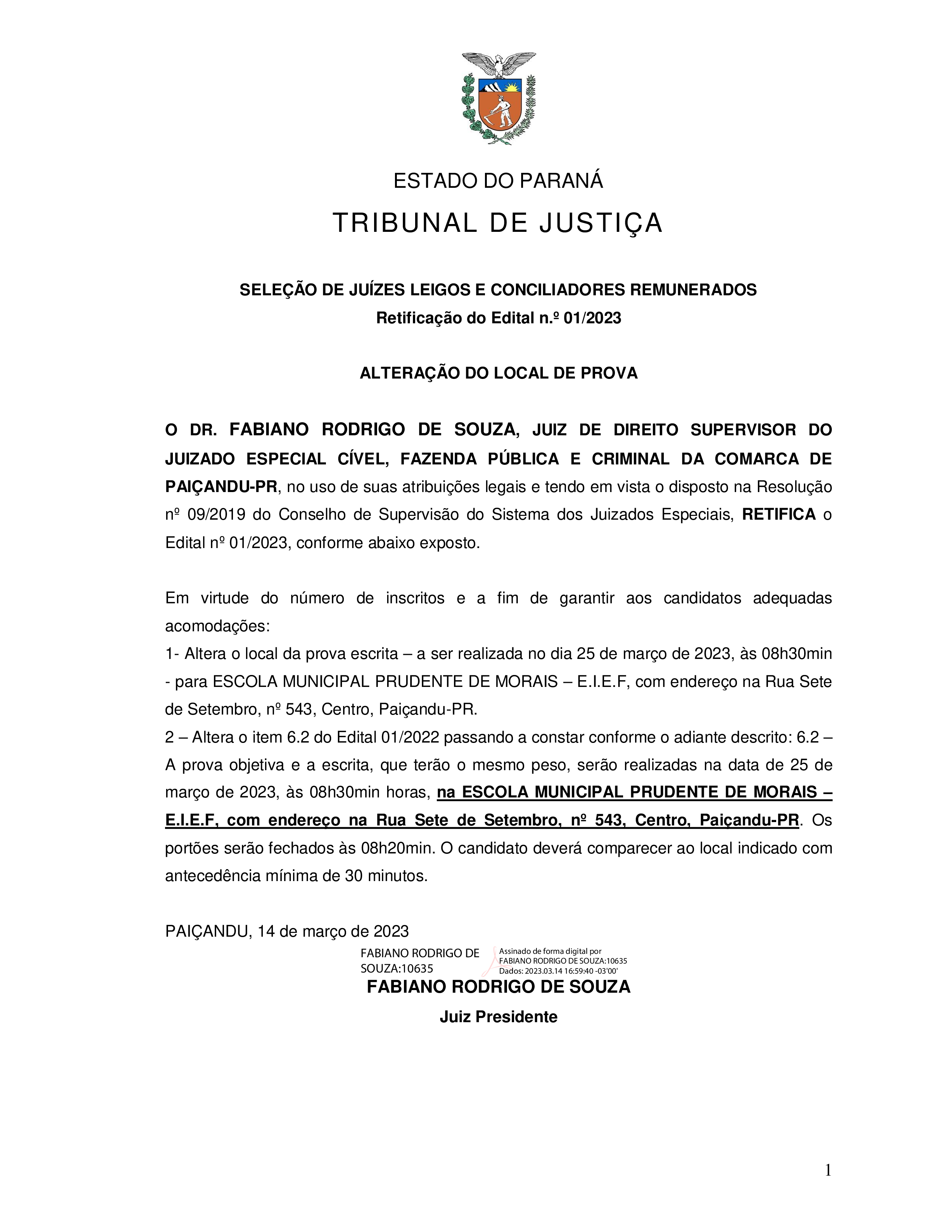 Disponibilizado em 14/03/2023