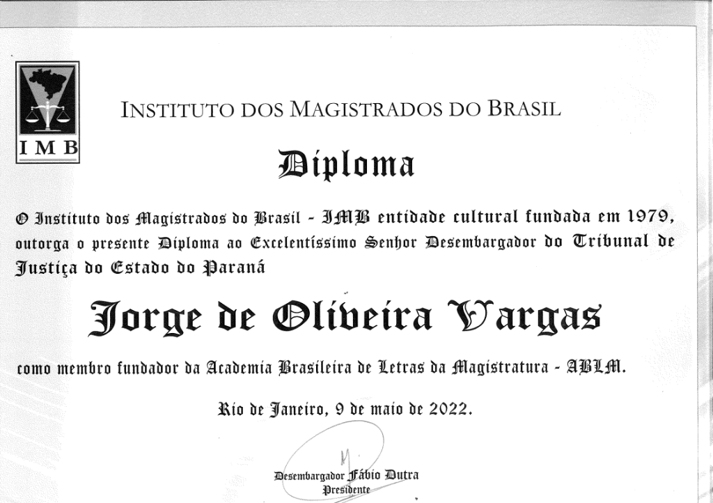 Ouvidor-substituto do TJPR integra a Academia Brasileira de Letras da Magistratura