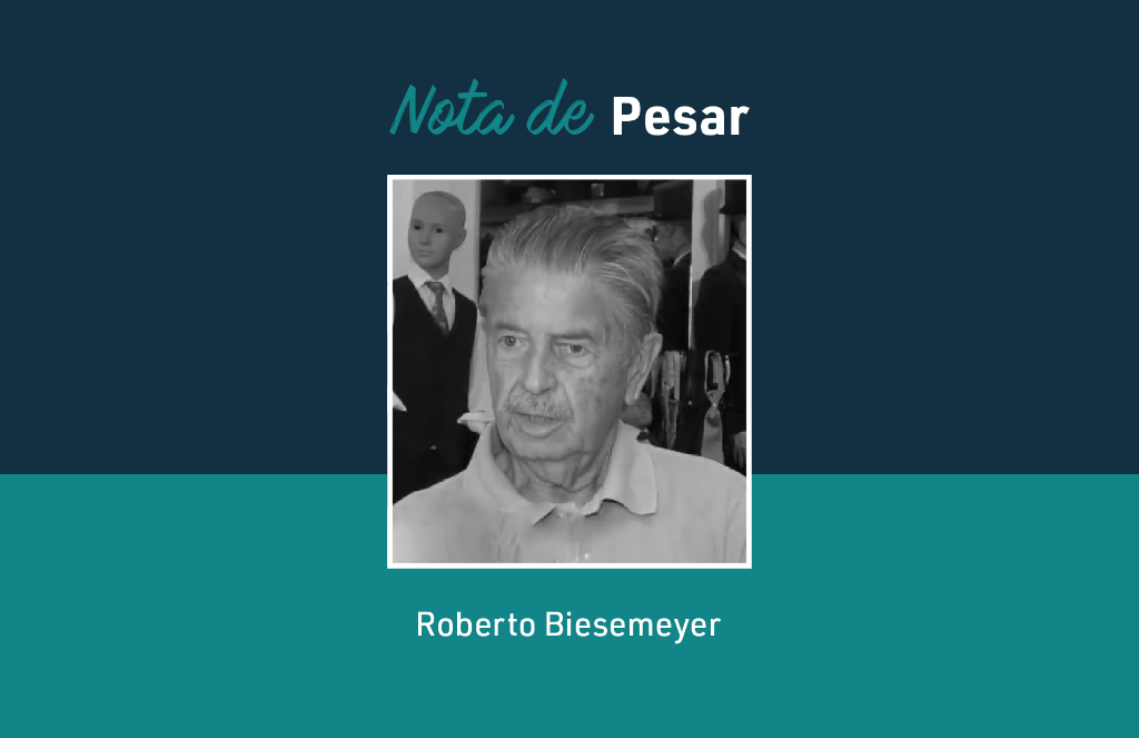 Nota de pesar pelo falecimento do alfaiate Roberto Biesemeyer