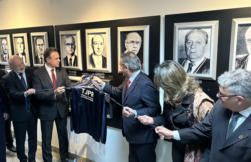 TJPR realiza cerimônia para aposição de fotos nas galerias de 1º vice-presidente, corregedores e ouvidor