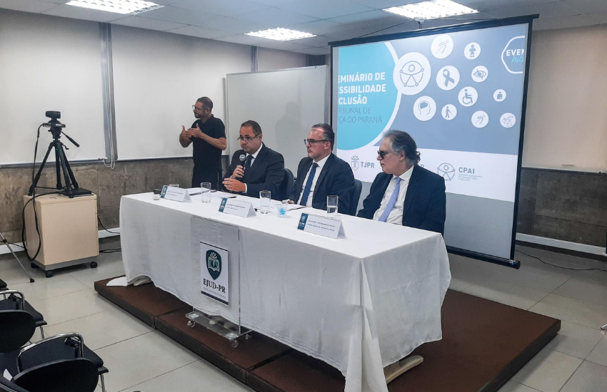 TJPR promove seminário sobre acessibilidade e inclusão