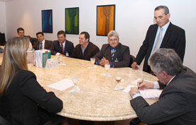 Presidente do Tribunal de Justiça recebe representantes da comarca de Corbélia